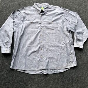 Vintage Cabela's Outdoor Gear Heavy Button Down‎ Shirt Long Sleeve Tall 3XL